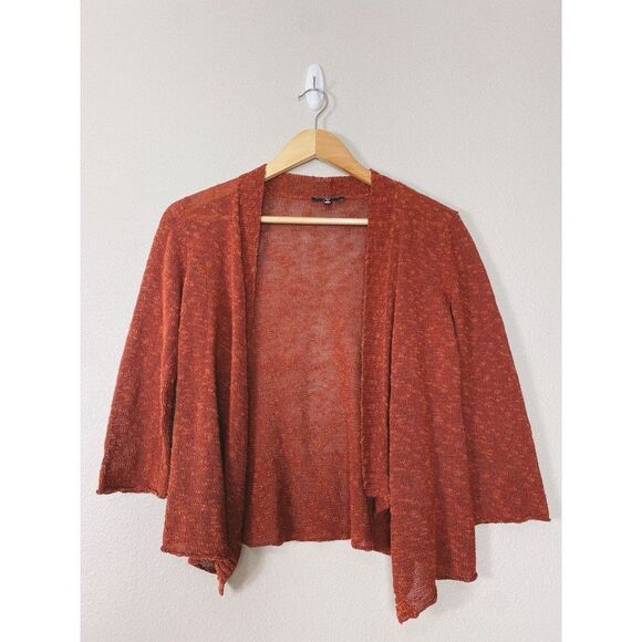 Eileen Fisher Sweaters - Eileen fisher open front knit linen blend rustic cardigan sweater
